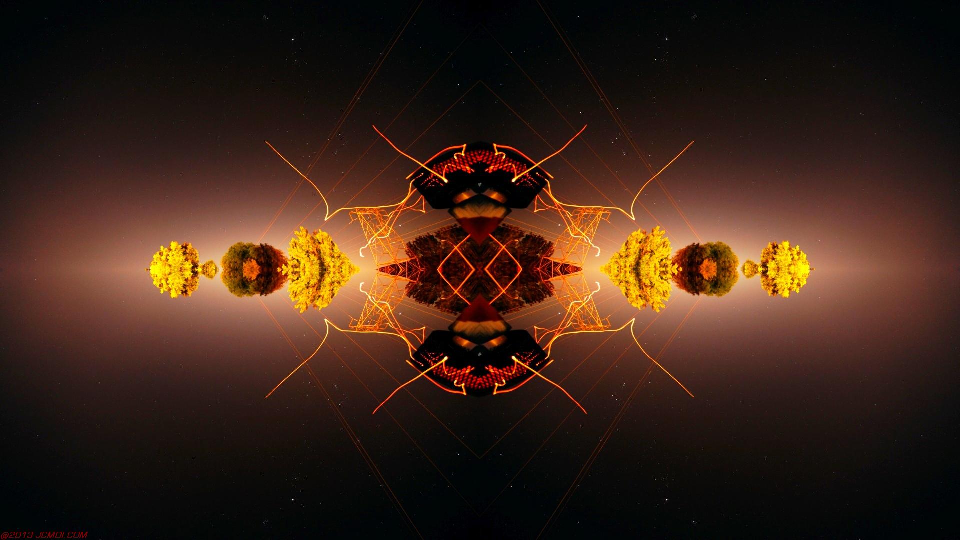Chimney Sparks Abstract Artwork Timelapse Still Images